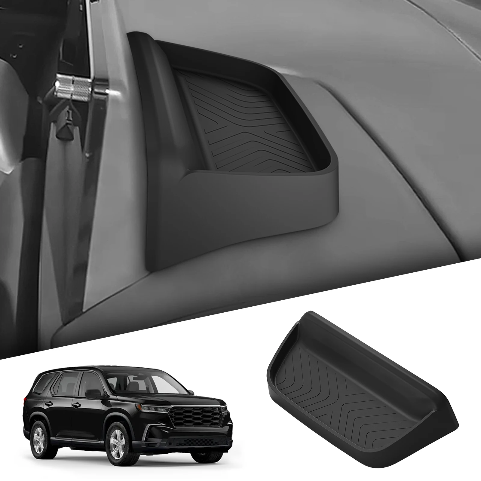 

Smabee для Honda Pilot 2023-2025, лоток для хранения приборной панели, автомобильный экран, задний ящик для хранения, лоток-органайзер, аксессуары, черный