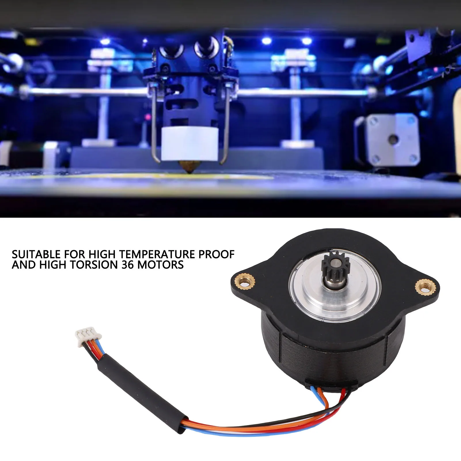 

3D Printer Stepper Motor Fit for Creality K1 K1C K1 Max Ender3 V3 V3 Plus Extruder 1A Accurate Gear 36 High Torsion Heat Proof