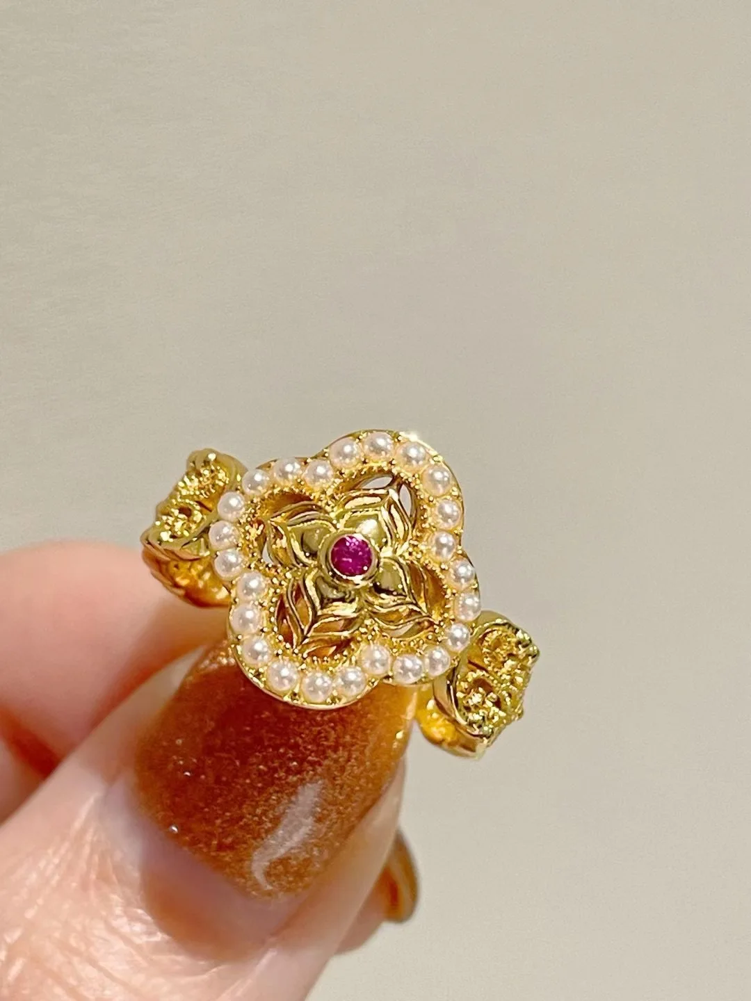 

ZOCA New Hollow Lace Flower Gold Color Ring for Women Lovers CZ 925 Sterling Silver Flower Rings Gift Fine Jewelry
