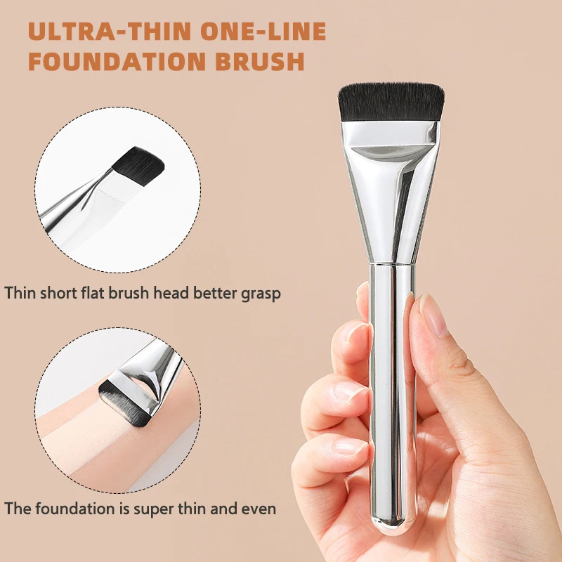 Three-Piece Stainless Steel Foundation Spatula Love Beauty Plate Seamless Line Makeup Brush Cream Spoon Makeup Liquid Foundation