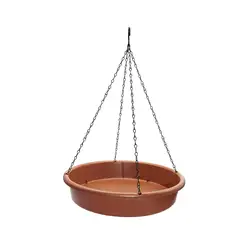 Hanging Bird Bath Bird Water Bowl Bird Feeding Dish Tray Platform Feeder for Tree Garden Parrot Outdoor Outside