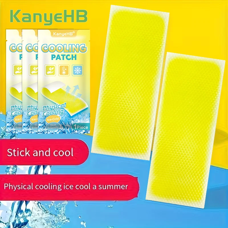 3Pcs Fever Cooling Patch Forehead Reusable Soft Cooling Gel Pad for Baby Fever Reduce for Kids Discomfort Ice Pack A2210