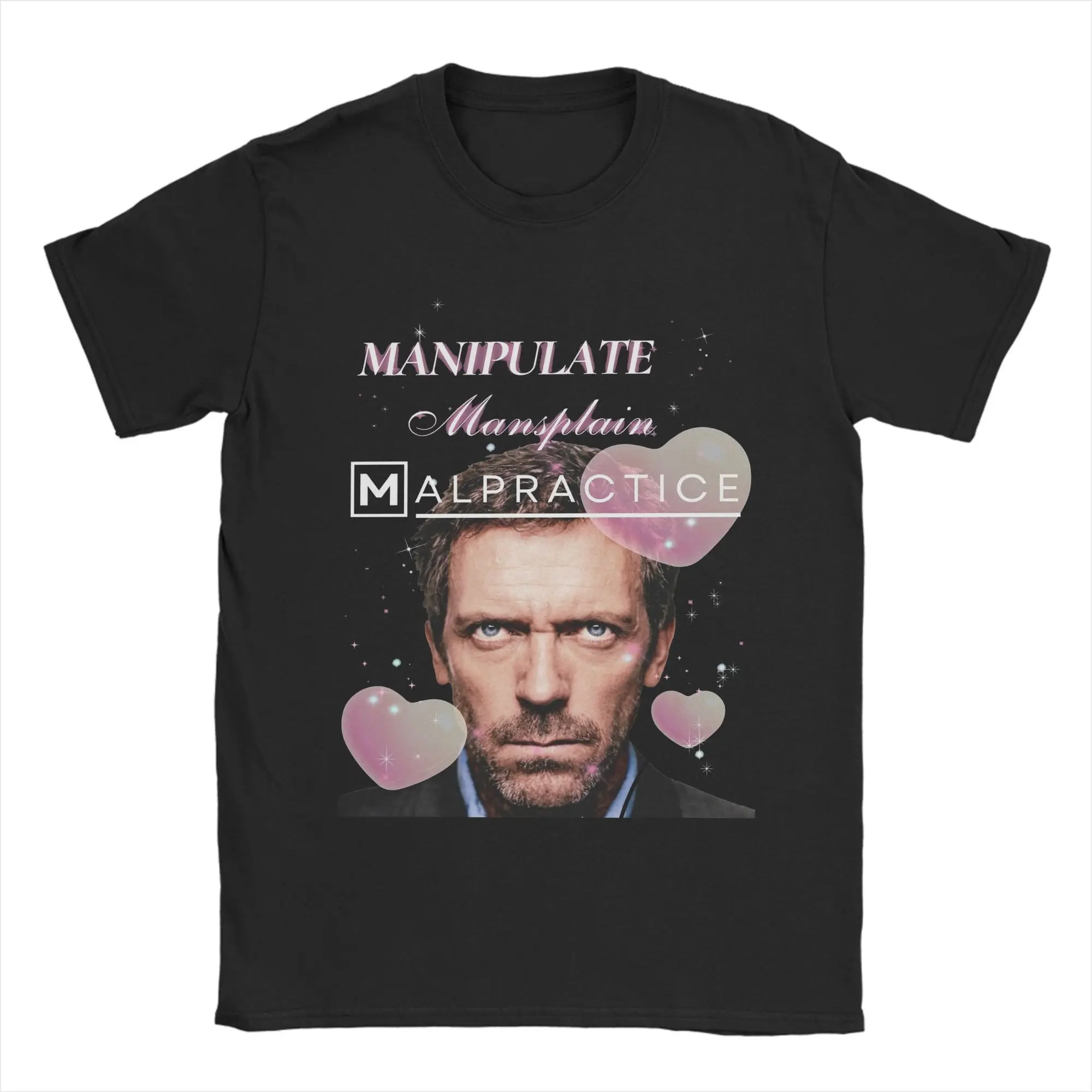 التلاعب Mansplain Malpractice House MD Dr Gregory House تي شيرت الصيف موضة تي شيرت ملابس للرجال قصيرة الأكمام بلايز