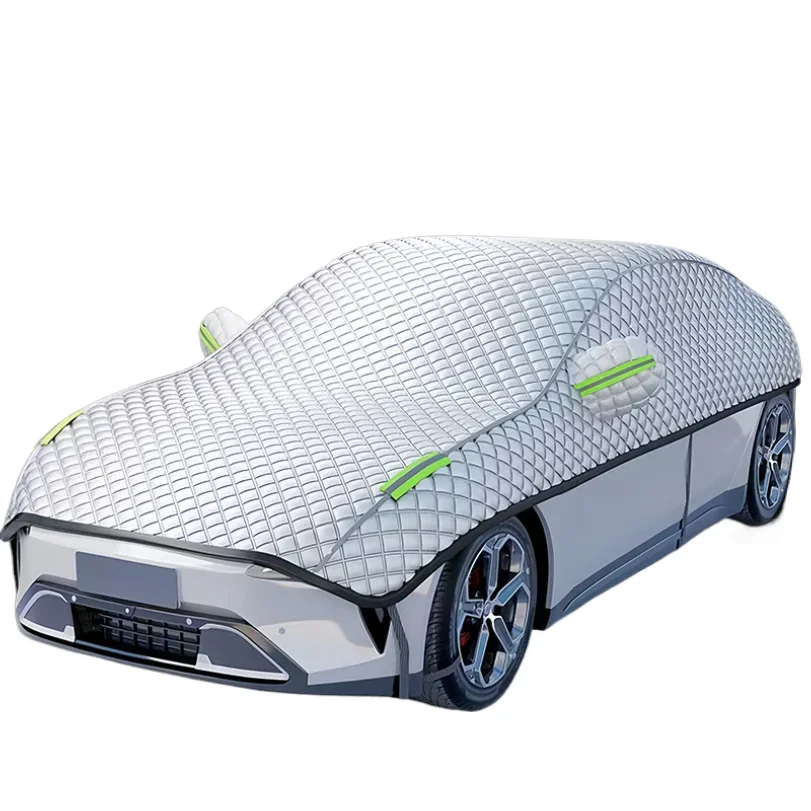 Car Cover Half-cover Universal For All Seasons Snow Shield Antifreeze Sunscreen Snow Thin Style