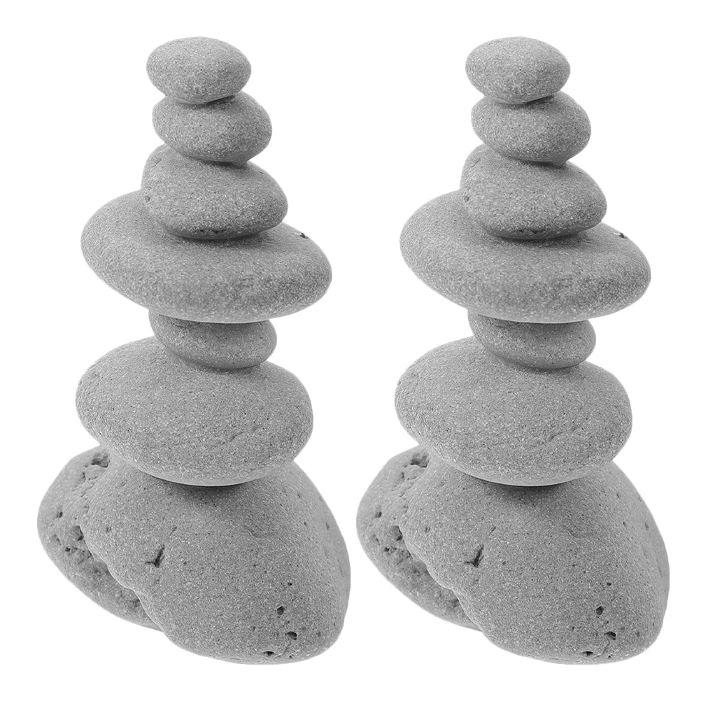 

2Pcs Simulated Rockery Ornaments Realistic Miniature Bonsai Stones for Indoor Outdoor Zen Garden Aquarium Micro Landscape