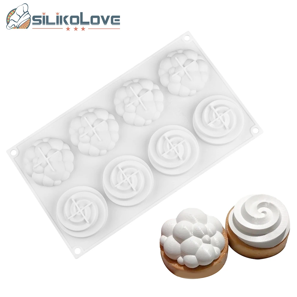 SILIKOLOVE New Tart Cake Mold Silicone Pastry Mold DIY Home Baking Mould Bakeware Tools