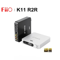 FiiO K11 R2R HIFI Desk DAC Headphone Amplifier HI-RES Home Audio PC 6.35mm Balanced 4.4mm RCA Coaxial Optical PCM384kHz/24Bit
