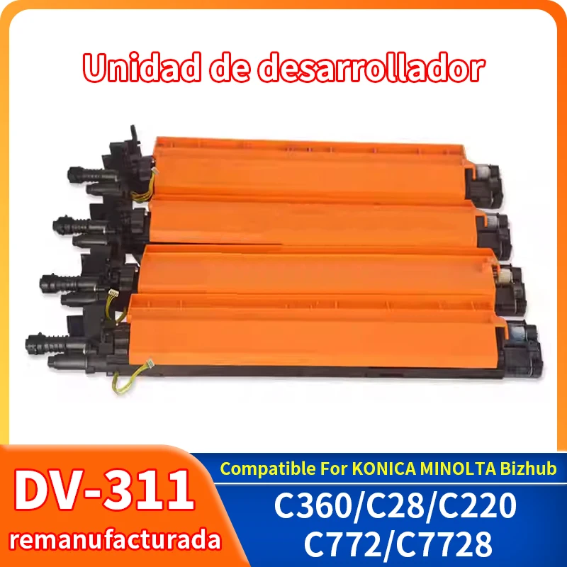 Unidad de desarrollador de DV-311K DV311K remanufacturada para KONICA MINOLTA Bizhub C220 C280 C360 C7722 C7728 photocopiers