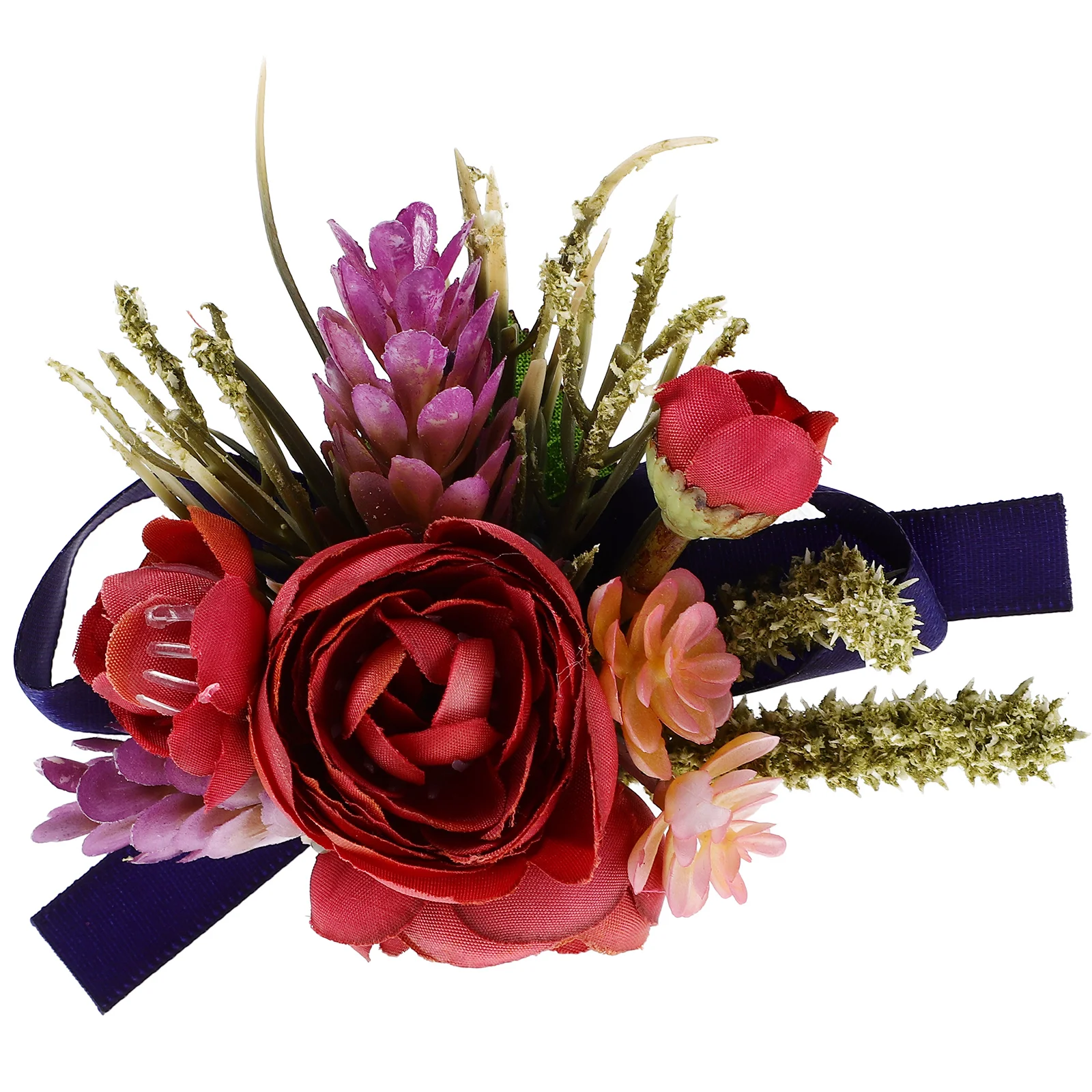 

2 Pcs Wedding Wrist Bridesmaid Wrist Corsage Decors Corsage Bridal Bridesmaid Decorations Polyester Wedding Accessories