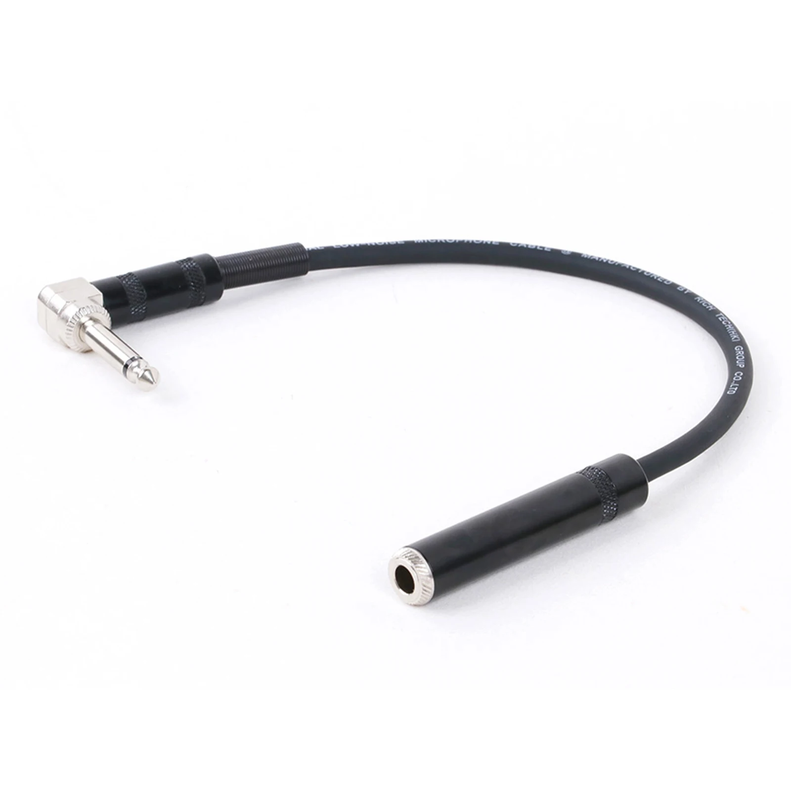 1PC 90 Degree 1/4inch TS Mono Male to Straight 6.5 Stereo Female Audio Cable 90 Degree Bend 6.35 Audio Extension Cable Cord