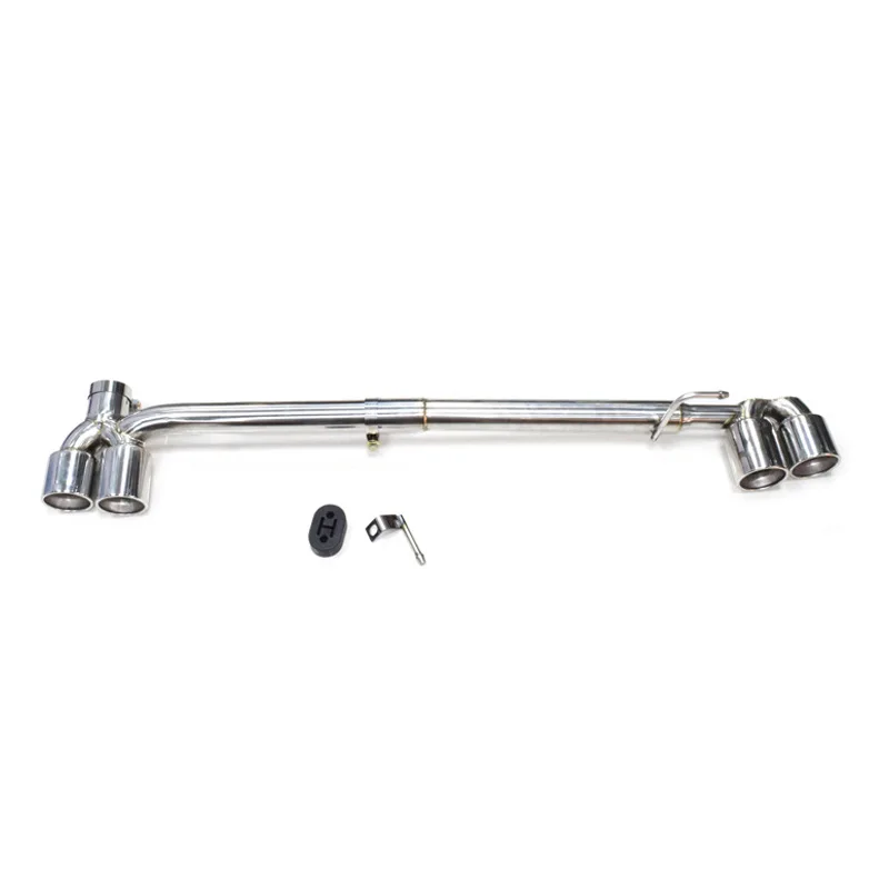 مناسبة لسيارات BMW 320i325330E90E92E93 ماسورة العادم المعدلة MTM3M4 مزدوجة خارج أربعة خارج ألياف الكربون الذيل الحلق