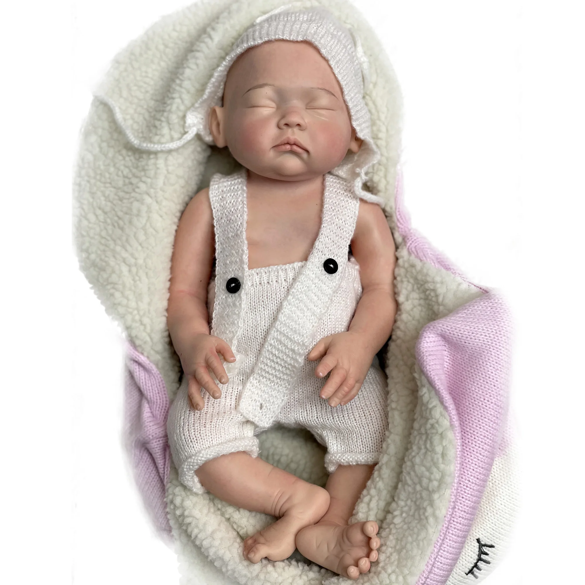 18 Inch Full Body Solid Silicone Reborn Dolls Painted Bebe Reborn Likelike Handmade bebé reborn de silicona cuerpo entero