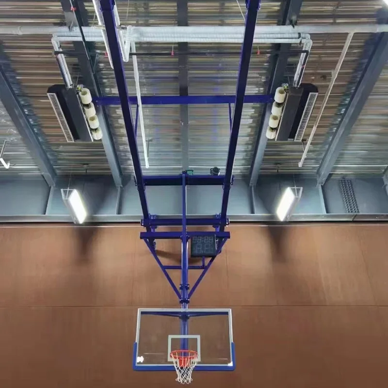 Professional Portable Basketball Stand Height Adjustable Indoor Basketball Hoop Wall Mount Ceiling Basketball Hooppromote sales