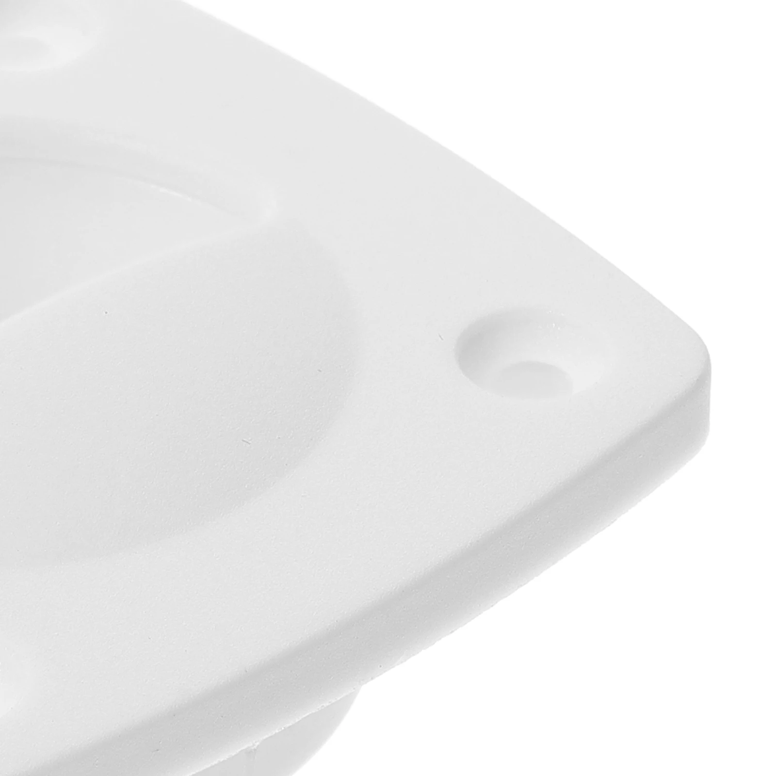 

1 set White Nylon Handle for Boat Latch Pull Flush Marine Hatch Self locking Door Cabinet Recessed Pull Stainless Steel Boat