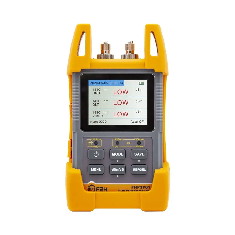 2025Grandway FHP3P05 10G Pon tester EPON GPON xPON Power Meter Optical OPM FTTx OLT-ONU 1310/1490/1550nm pile Testing
