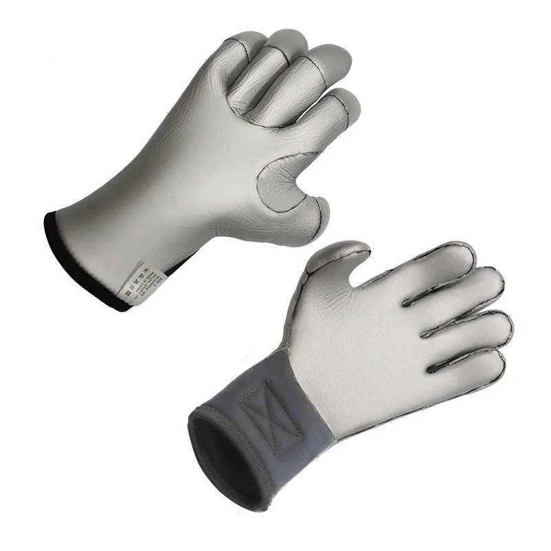 3mm/5mm Kevlar Thickening Diving Gloves Keep Warm Wearable Scratch Proof Gloves Fish Hunting Diving Scuba Snorkeling Accessories