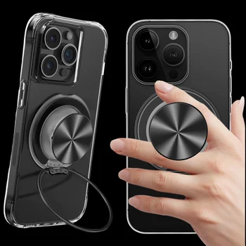 Grippopso For MagSafe Phone Stand Magnetic Phone Ring Holder Kickstand Smartphone Expanding Stand and Grip Android Desk Holder