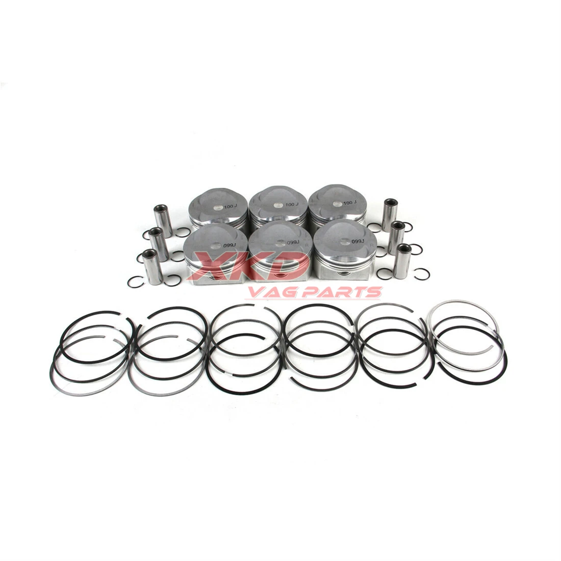 Kit de Pistón y Anillos de Motor 3.2L para AUDI A4 2005 2006 2007 2008 BKH AUK BKH 06E107066CK 06E198151B