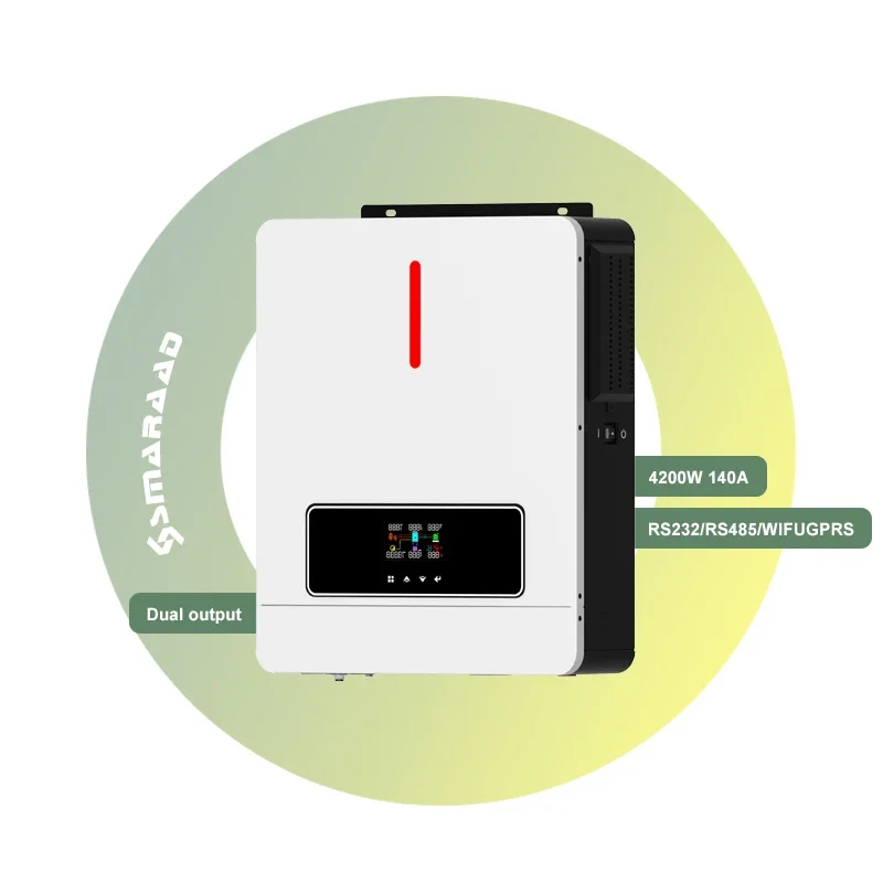 SMARAAD Hybrid Solar Inverter 4.2KW 6.2KW Single-Phase  Battery Connected Built in MPPT Charger 24V 48V