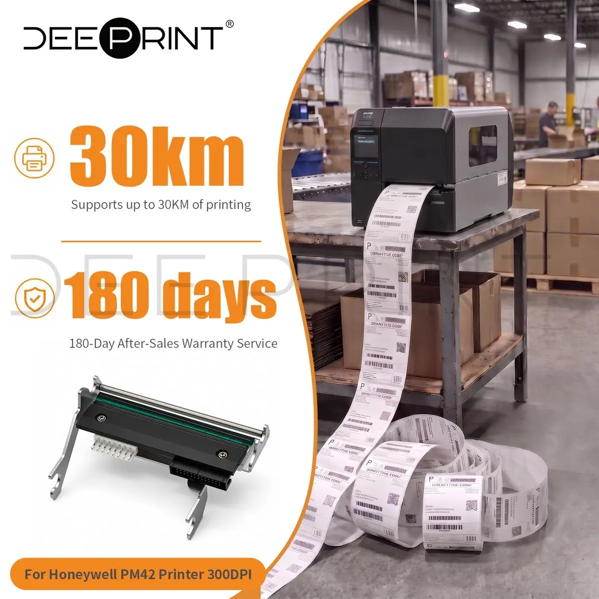 710-179S-001 300DPI Thermal Printhead for Honeywell PM42 Barcode Label Printers Print Head | 3-Month Warranty
