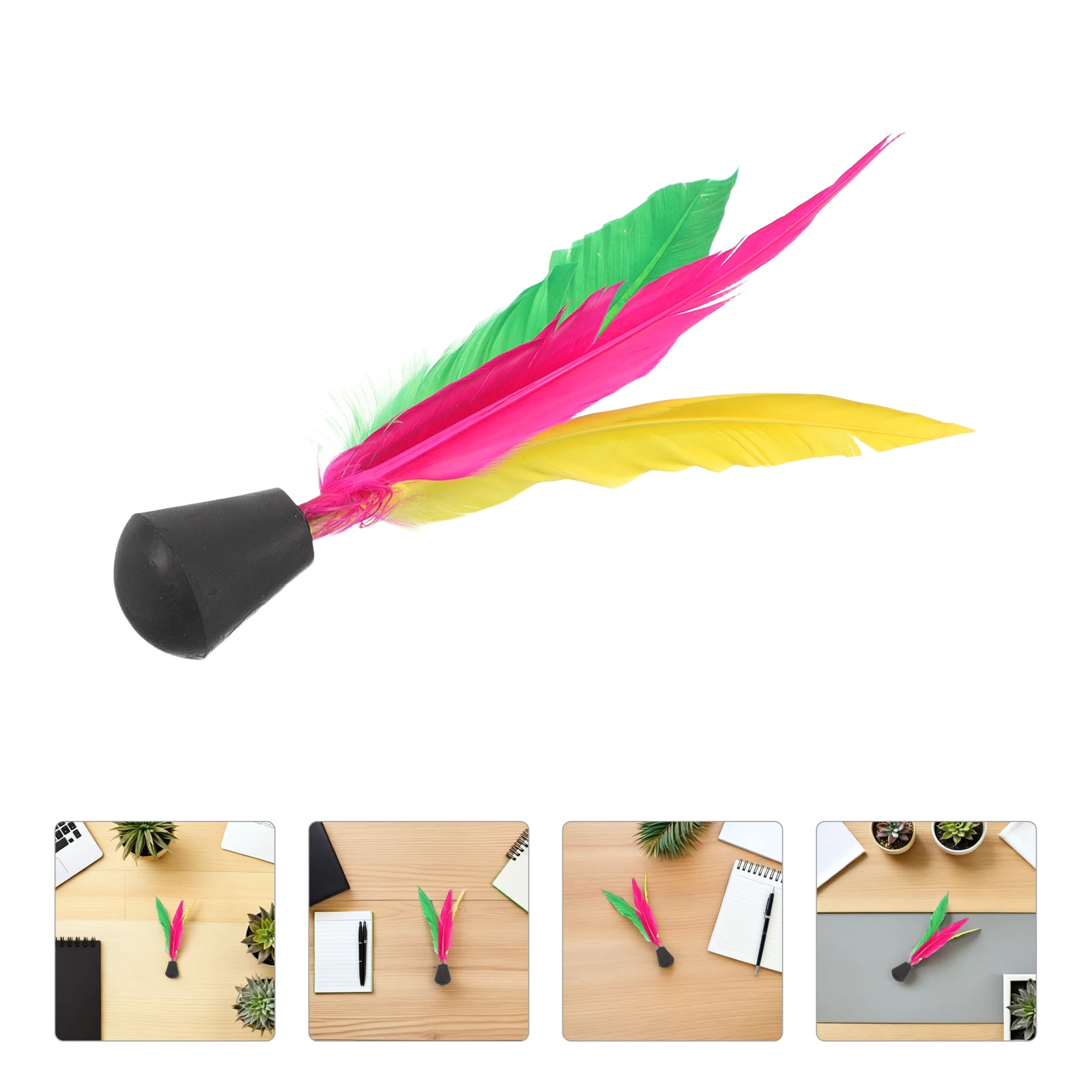 

10 Pcs Badminton Jianzi for Kids Foot Sports Toy Parties High Bounce Balls Durable Indoor Shuttlecocks Child