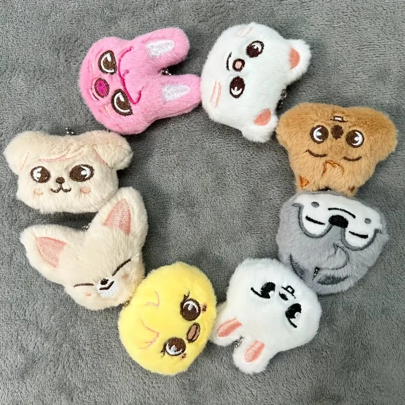 SKZOO – porte-clés en peluche Animal de dessin animé, pendentif en chaîne de perles, sac à dos pour enfants errants, accessoires pour vêtements, cadeau pour Fans