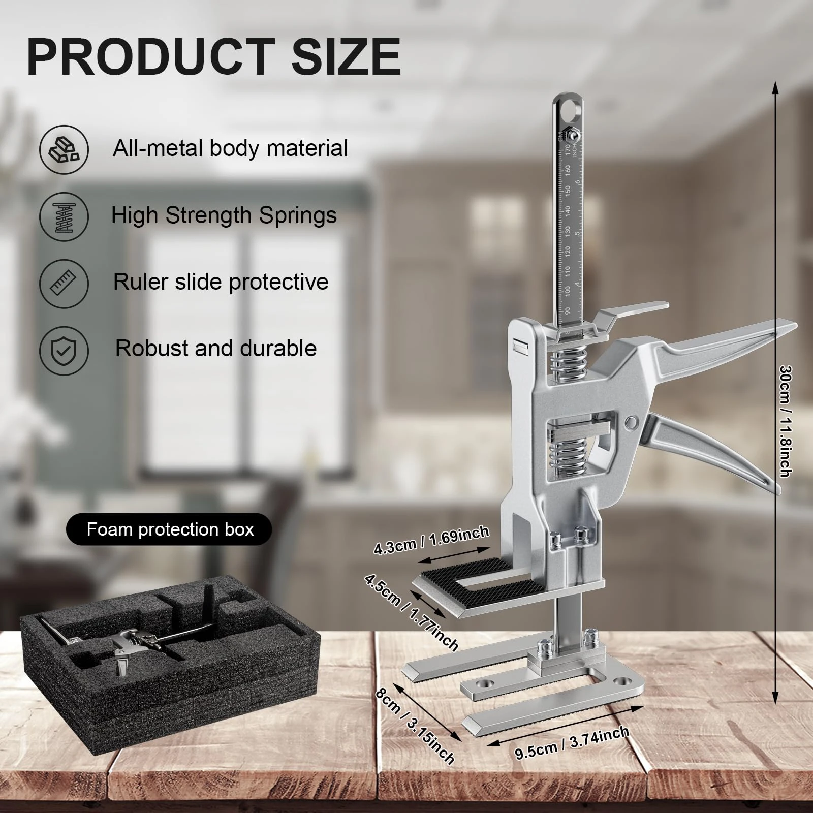 household labor-saving fine-tuning tile height adjuster lift riser cabinet floor tile wall tile top height lifter lifting tools