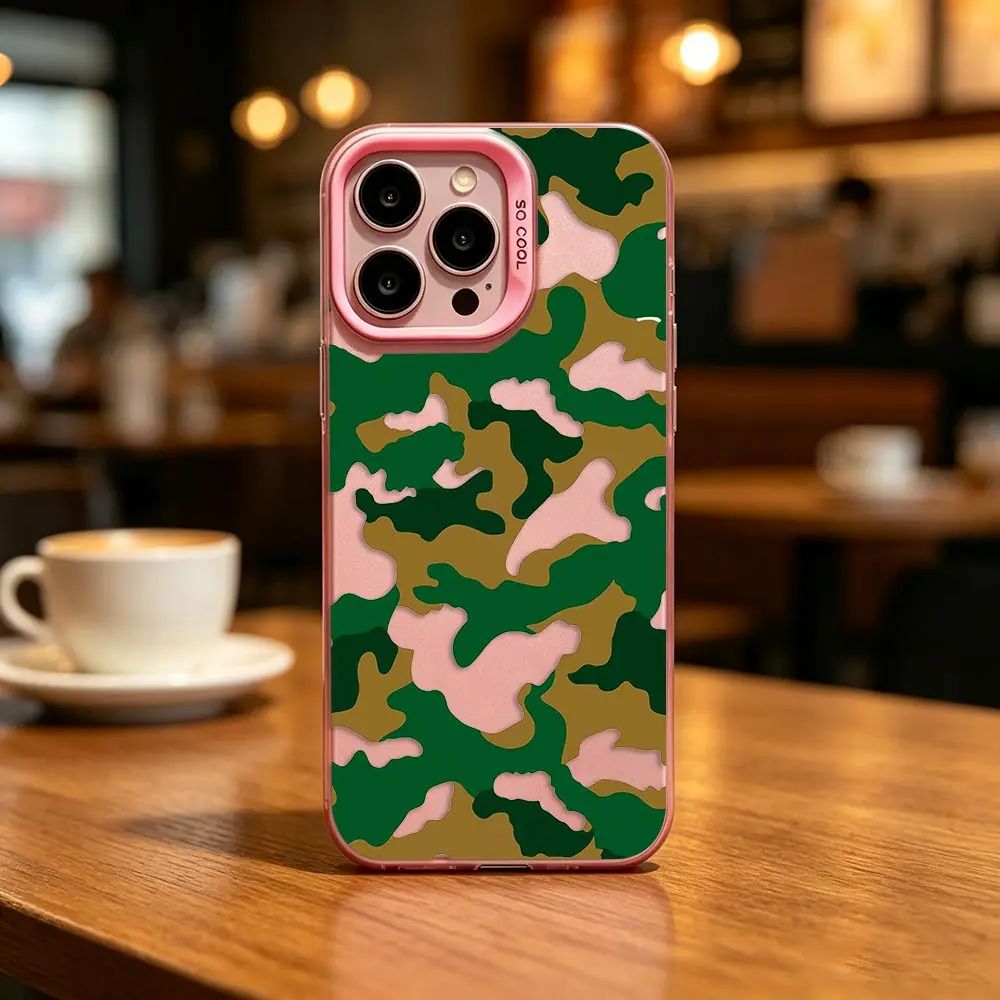 Custom Photo Clear Phone Case For Samsung Galaxy S26 S25 S24 S23 S22 S21 S20 FE PLUS ULTRA Case Cover Black Green Camouflage