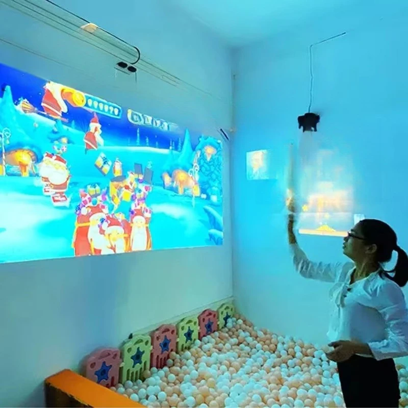 Indoor Advertising Equipment AR Interactive Projection Game Education 3x2m 35 Games Magic Projection Wall Floor Playground