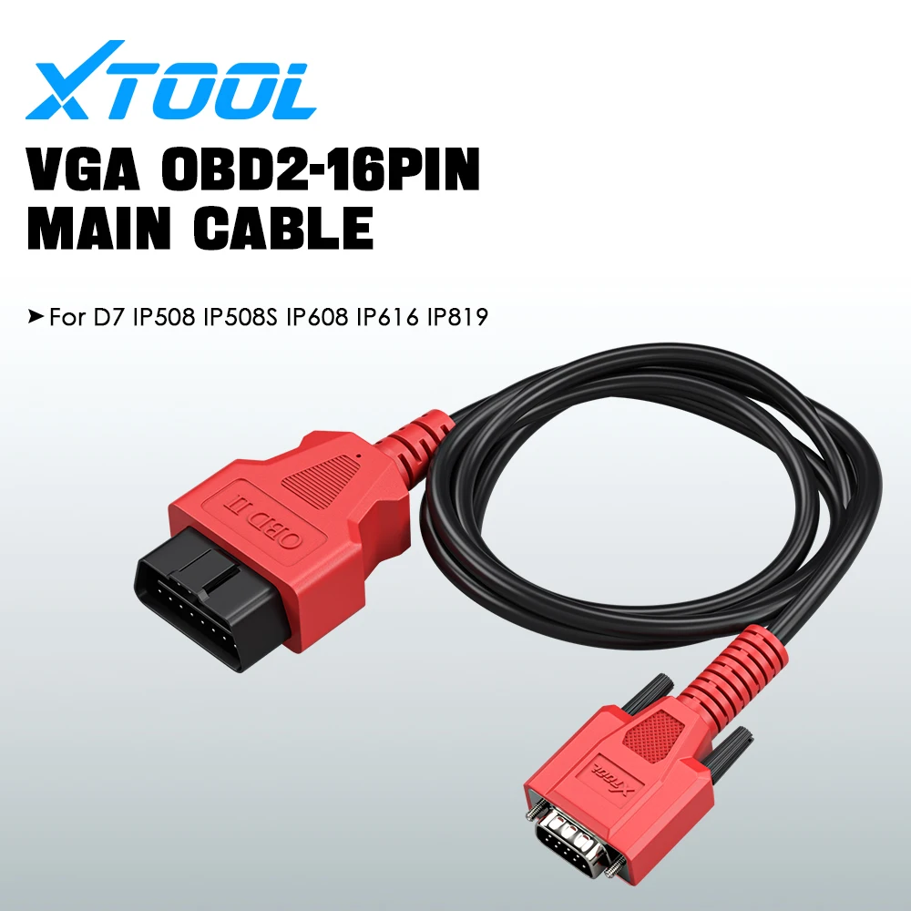 

Universal XTOOL OBDII Adapter For D7 IP508 IP508S IP608 IP616 IP819 Diagnostic Tool Connector For XTOOL Tablet 16pin Main Cable