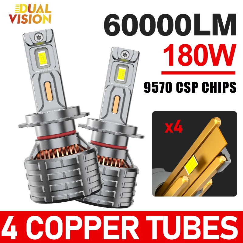 

Car Headlight H4 H7 LED Canbus H1 H8 H11 9005 HB3 9006 HB4 9012 LED 180W 60000LM Auto Headlamp Fog Light Lamp 6000K White 12V