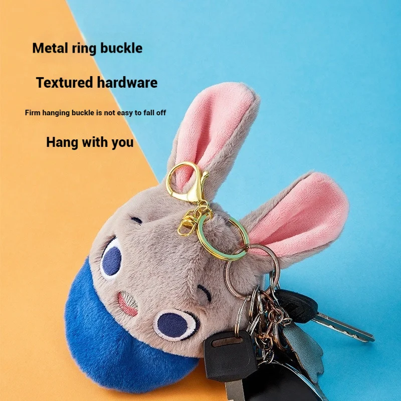 Disney Cartoon Stitch Hat Keychain Plush Coin Wallet Hanging Adornment Cute Doll Bag Pendant