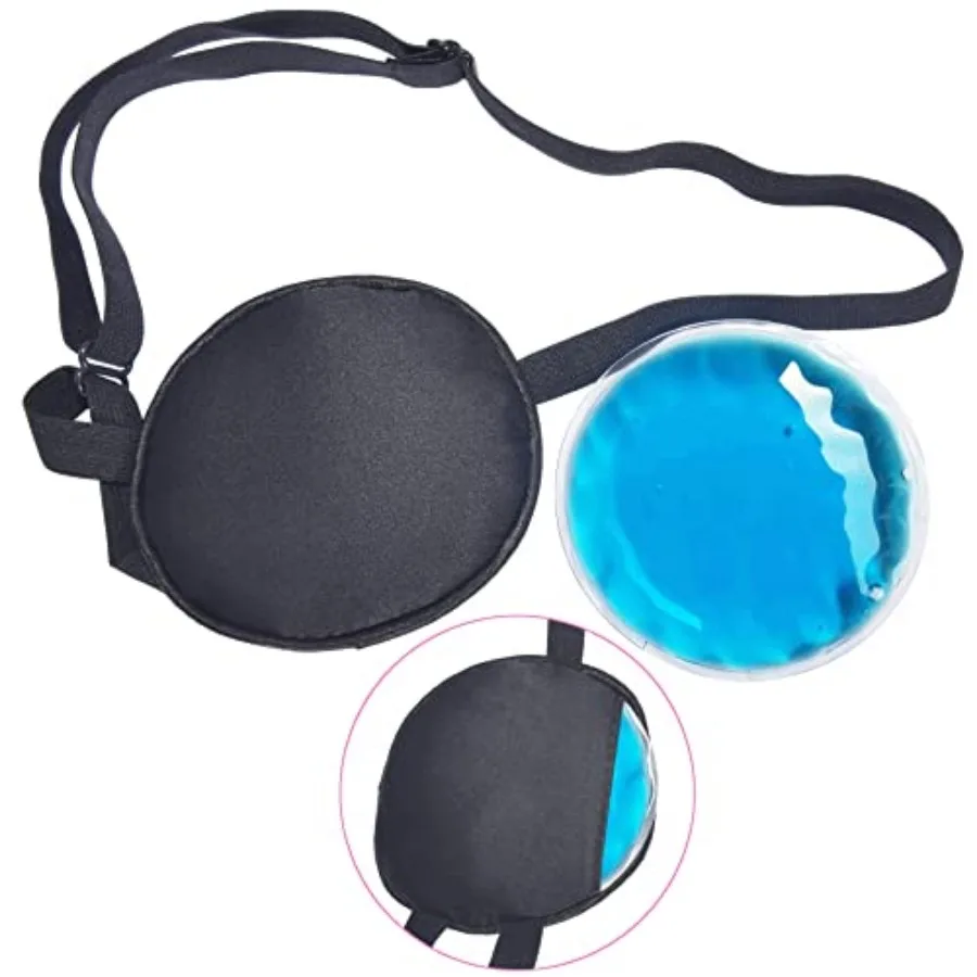 

Cooling Eye Patches for Puffy Eyes, Pure Silk Ice Eye Patch, Single Eye Mask, Medical One Eye Cover Cold Hot Therapy Strabismus