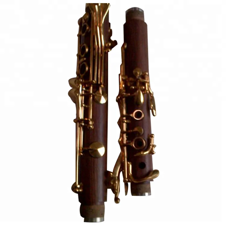 Bb 18 keys gold plated wood clarinet rosewood clarinet