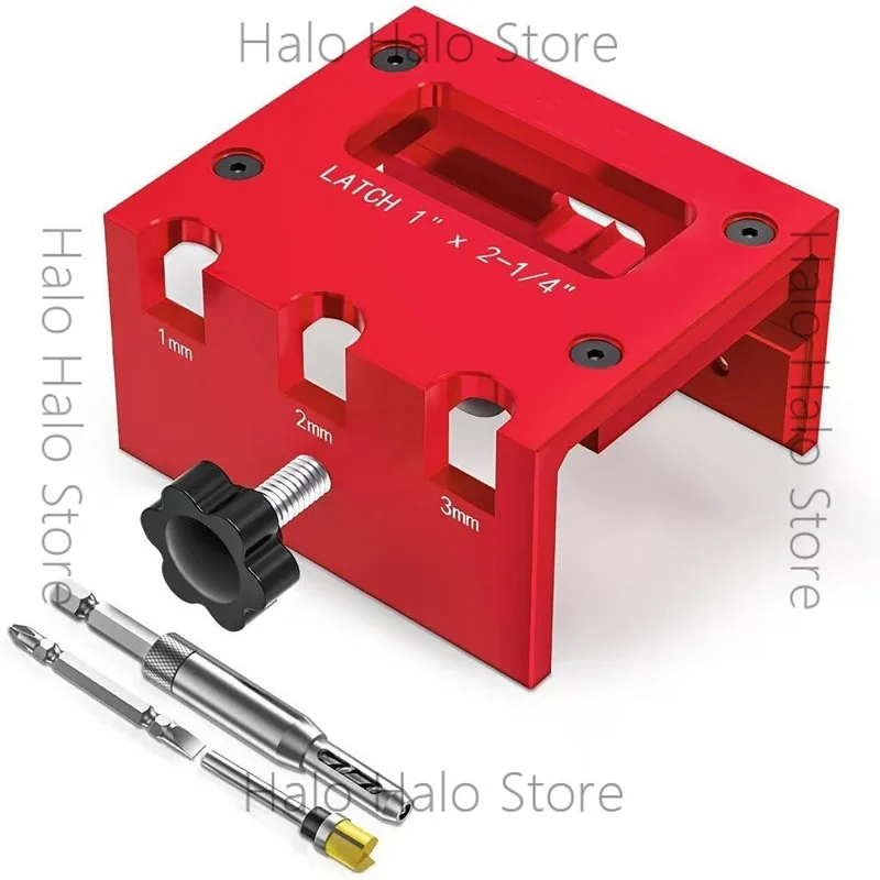 Latch Keyhole Engraving Tool Mounting Kit Fits 1-3/8 'or 1-3/4' Thick Wooden Doors