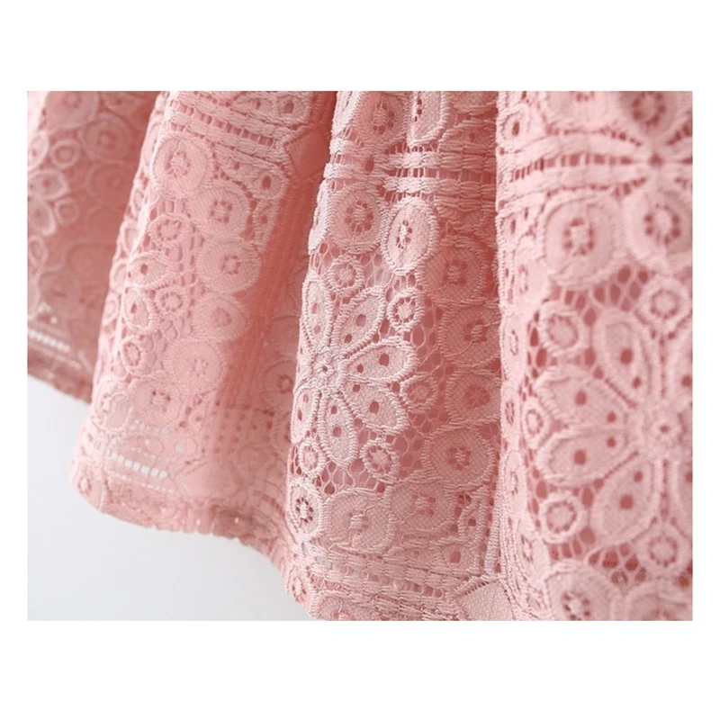 6 12 24 36 Months Baby Girls Dress Spring Long Sleeve European American Style Elegant Princess Lace Dress Birthday Party Clothes