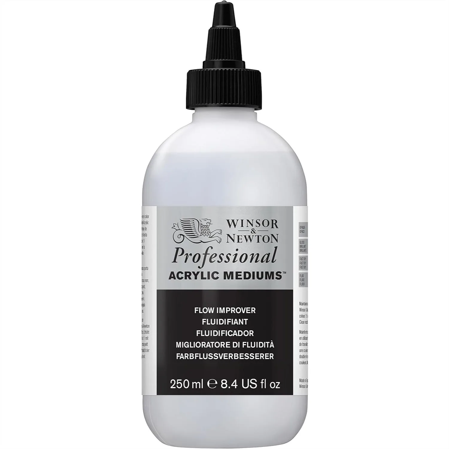 

Acrylic Flow Improver Medium for Smooth Even Color Application, 250ml