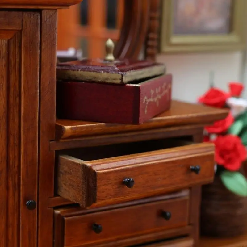 Doll House Furniture Toy 1:12 Escala Dollhouses Móveis Mortes Móias Miniaturas DOLHUSES DOLHOURAÇÕES Acessório L8RB