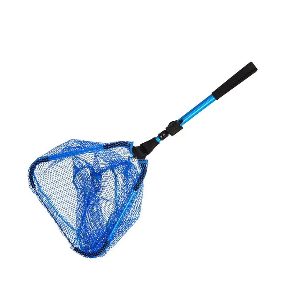 Telescopic Fishing Net 2 Section Aluminum Alloy and ABS Material Delicate Net Design Safe for Catch and Release Fish Tank