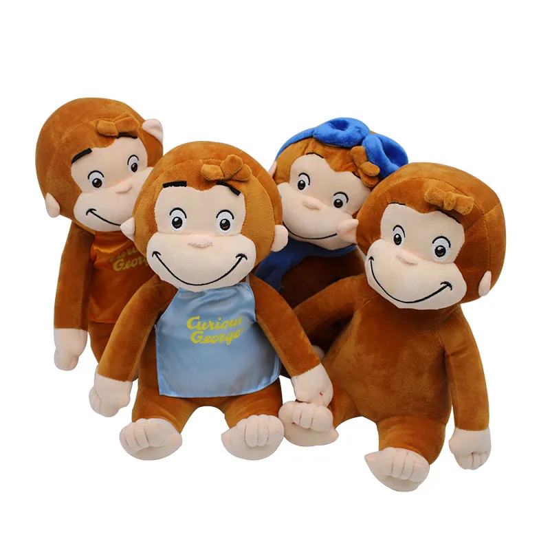 Popular Creative Doll Curious Monkey Cute Pet George Plush Toy Birthday Gift