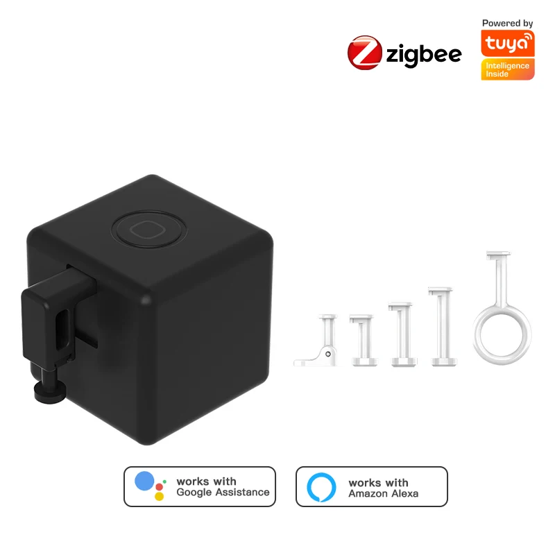 Tuya Zigbee Smart Fingerbot Switch Kits, Botão Remoto Sem Fio, Pusher Robot com Multi Braços, Suporta Alexa, Google Home Voice