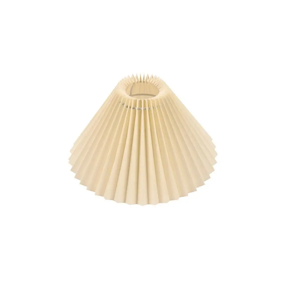 

Home Decoration Modern Pleated Lampshade Washable Retro Table Lamp Cover DIY Minimalist Chandelier Cover Pendant