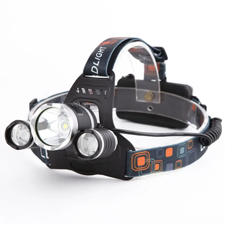 

Waterproof 18650 20W 2000LM 2 R5 1 T6 LED Rechargeable Headlamp for Camping Fishing Climbing