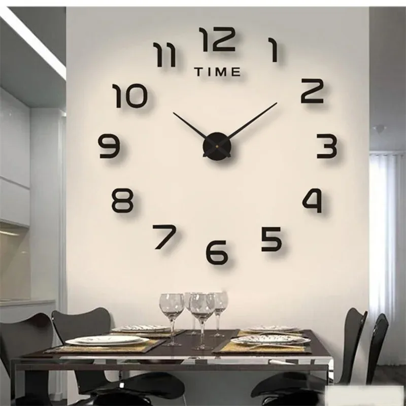� Leuchtende Wanduhr, digitale Uhr, Wandaufkleber, Wanduhr für Wohnzimmer, Heimdekoration, abnehmbar, modernes Design, einfach zu installieren – Detail 5