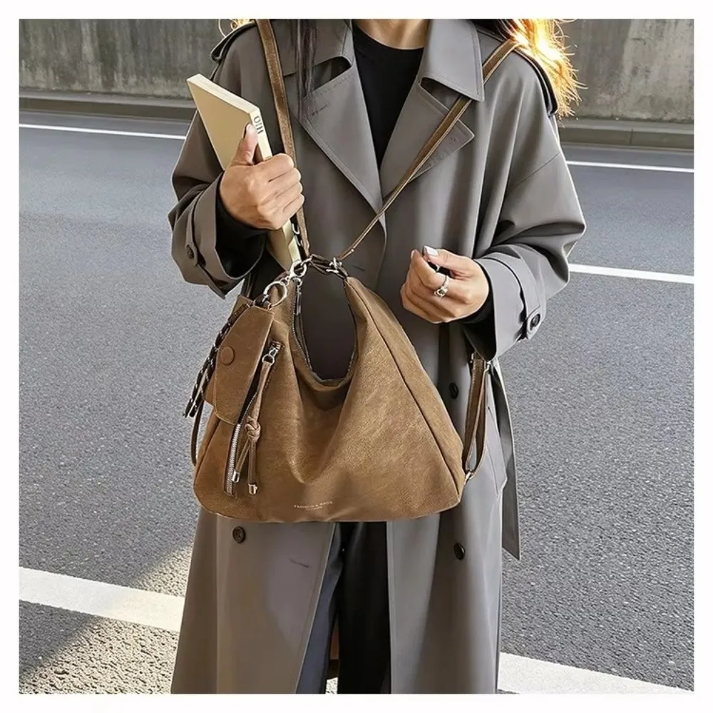 Lässige Leichte Schultertasche mit Großer Kapazität Multifunktionale Tragetasche Umhängetasche für Damen – Detail 9