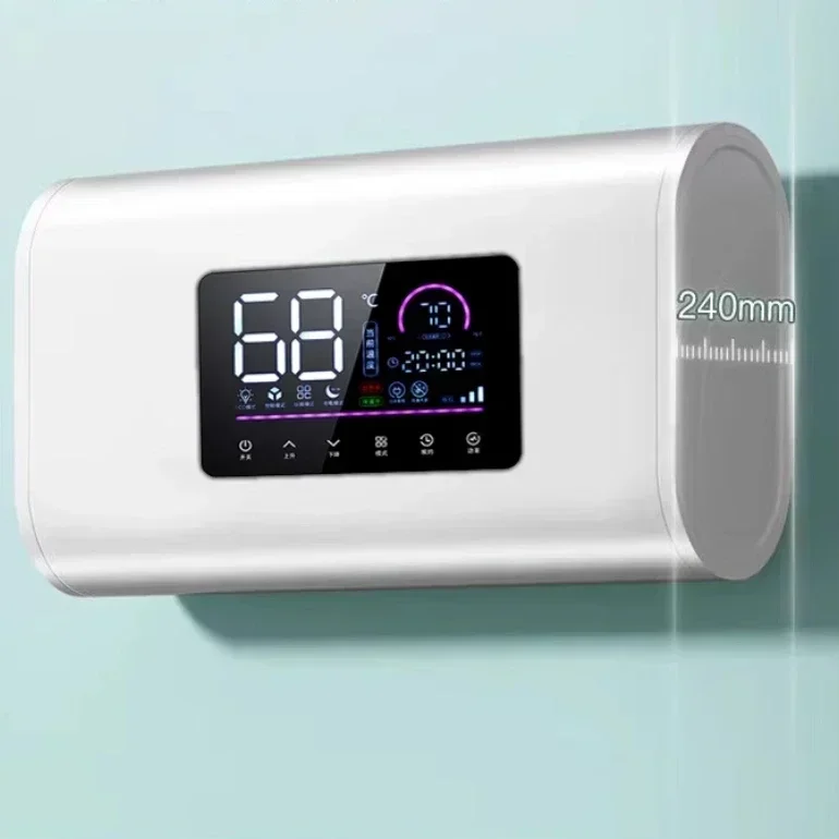 Aquecedor de água elétrico doméstico, novo aquecedor de água elétrico com economia de energia, caldeira de água de barril plano, novo estilo