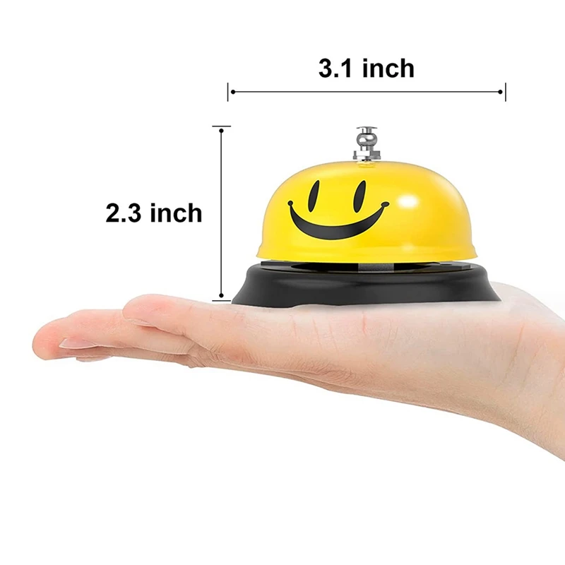 กระดิ่งเรียกใช้บริการกระดิ่งโต๊ะอาหารค่ำสำหรับพนักงานครัวร้านอาหารบาร์โรงแรมโรงเรียน-2แพ็ค