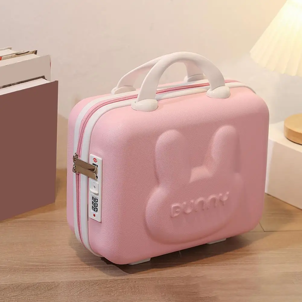 Cosmetic Code Case Heavy Duty Cosmetic Luggage Combination Lock Travel Wash Bag Cosmetic Organizer Suitcase Storage