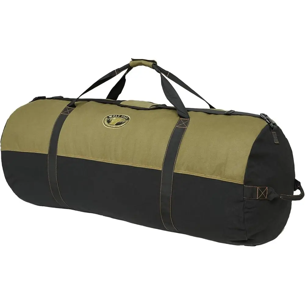 Rugged Heavy-Duty Cotton Canvas Duffle Bag - Ideal for Camping, Travel, and Hiking