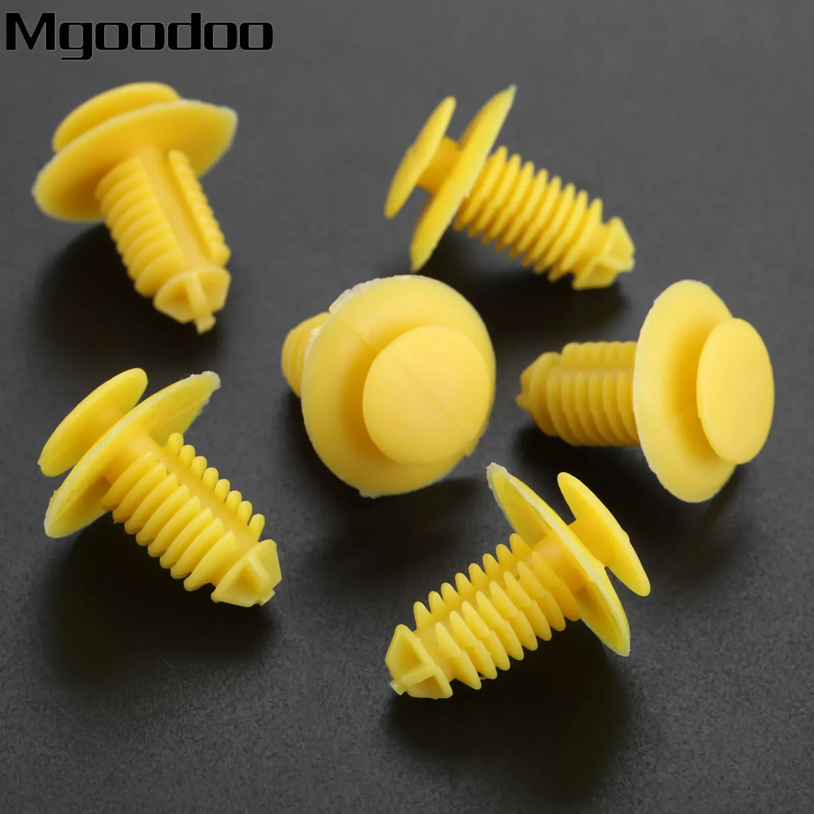 Mgoodoo 20Pcs For Rover 75 ZT Car Clips Sill Kick Plate Cover Trim Retainer Fasteners Yellow For Rover 75 ZT EKM100270 D164